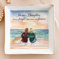 To Daughter Never Forget That I Love You Forever - Personalized Jewelry Dish - Gift For Daughter