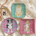Custom Pet Portrait & Name Watercolor Style - Personalized Jewelry Dish